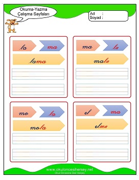 m sesi Grubu Çalışma Sayfaları